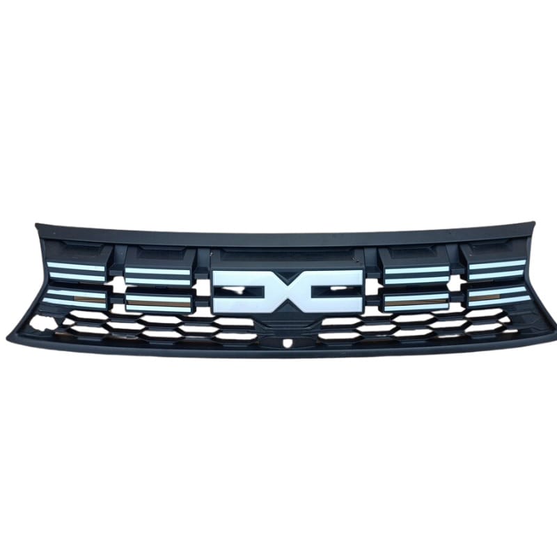 Grilă radiator față 622542302R originală Dacia – Duster II (după 2020) cu siglă DC și locaș pentru cameră video
