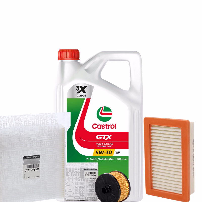 Pachet revizie schimb ulei 1.0 TCe original Dacia Logan lll, Sandero lll cu ulei Castrol