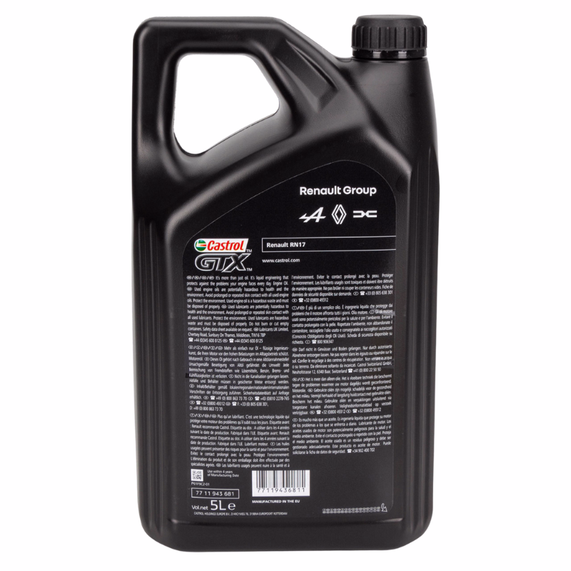 Ulei motor Renault Castrol 5w30 RN17 7711943681 - imagine 2